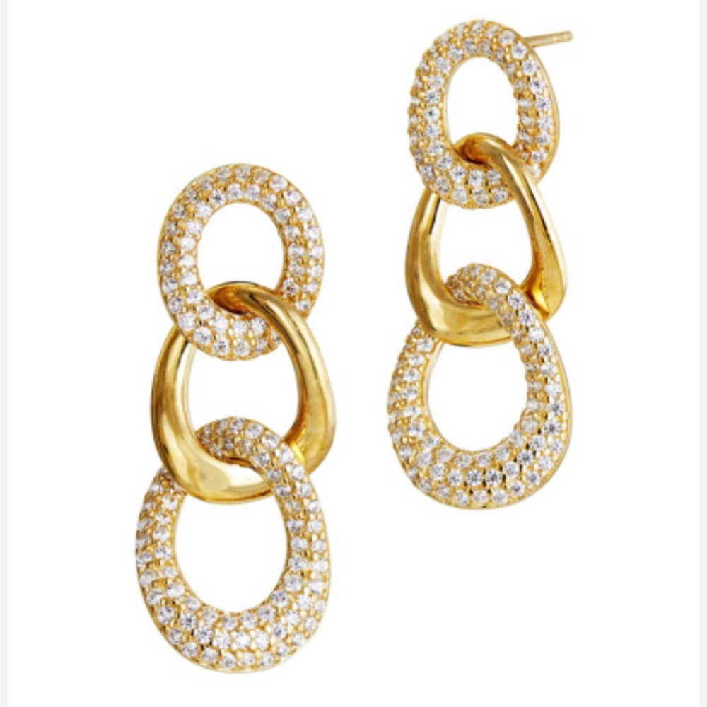 Savvy Cie NWOT 18k drop earrings